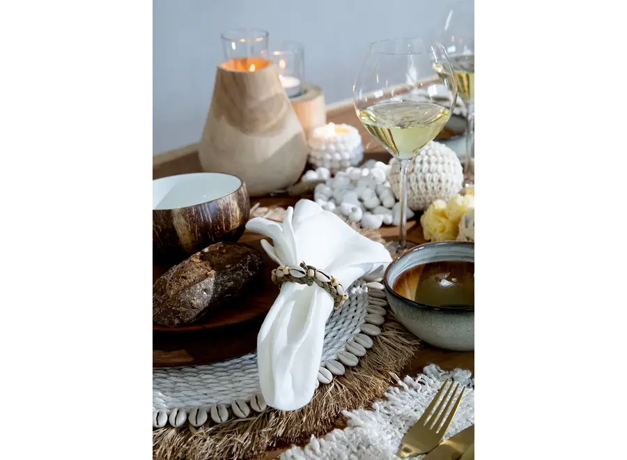 Cala Comte Breeze Napkin Rings - Shell Adorned Tableware