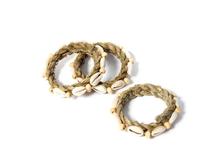 Cala Comte Breeze Napkin Rings - Shell Adorned Tableware