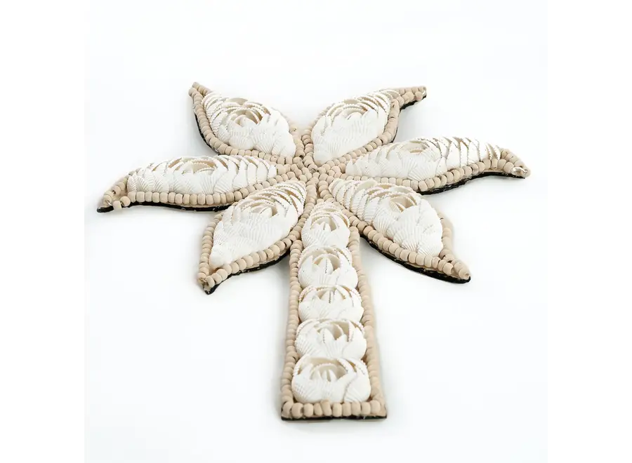 Formentera Shellscape Hanging Decor - Palm Tree Decor Piece