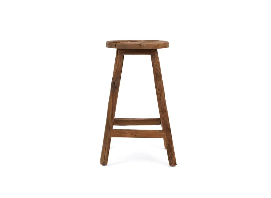 Zahara de la Sierra Beauty Stool - Teak Wood Stool