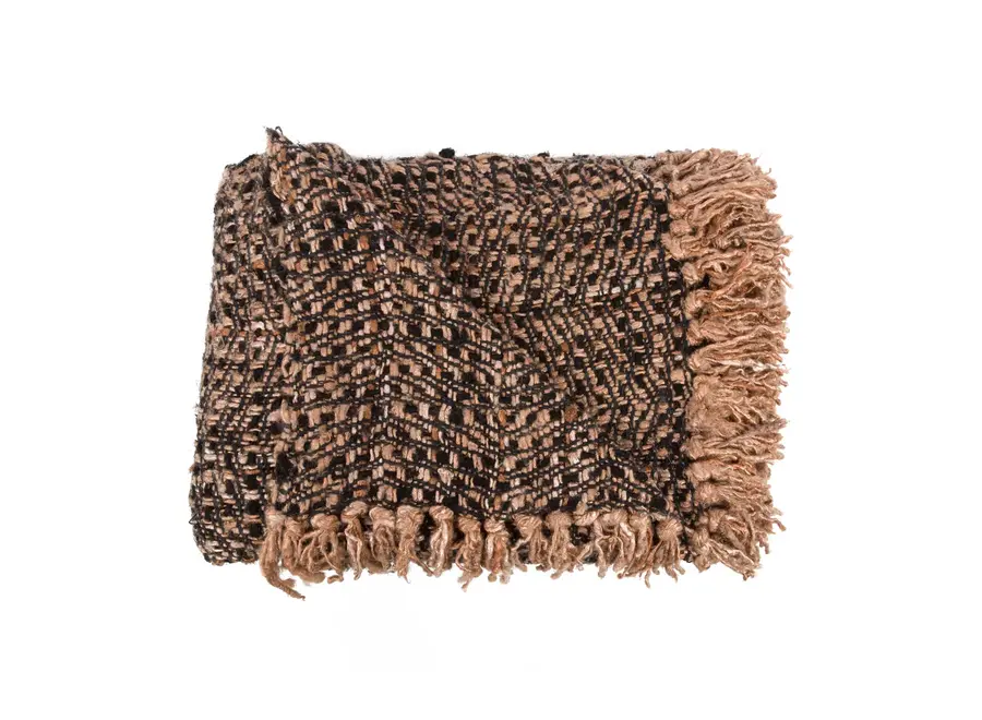 Frigiliana Silk Throw - Hand Woven Cotton Plaid