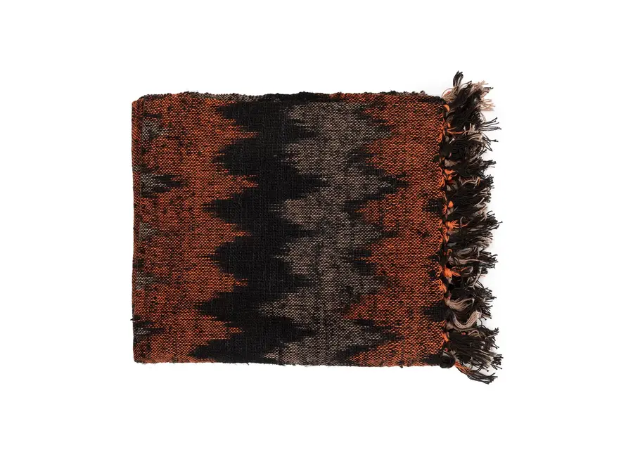 Cazorla Silk-Look Plaid - Handwoven Cotton Throw