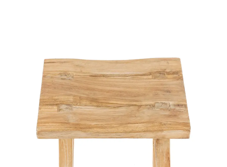 Picos de Europa Charm Stool - Reclaimed Teak Stool
