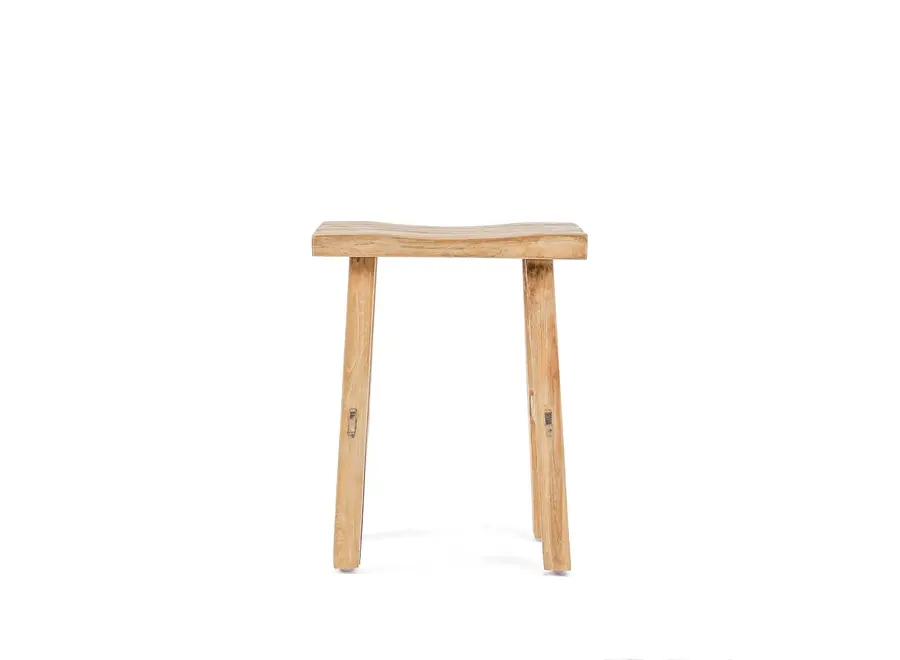 Picos de Europa Charm Stool - Reclaimed Teak Stool