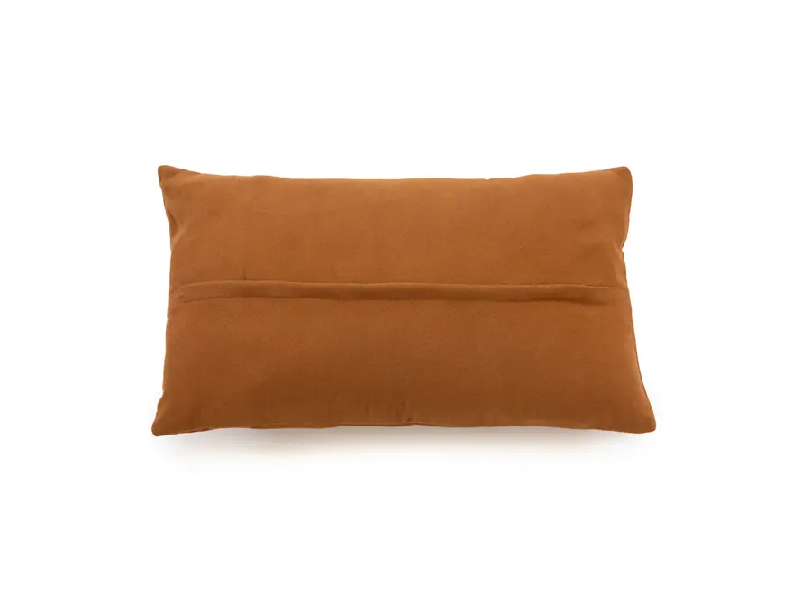 Alhambra Camel Cushion - Leather Rectangular Cushion
