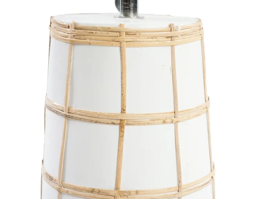 Vejer Grass Lamp - Terracotta and Rattan Table Lamp
