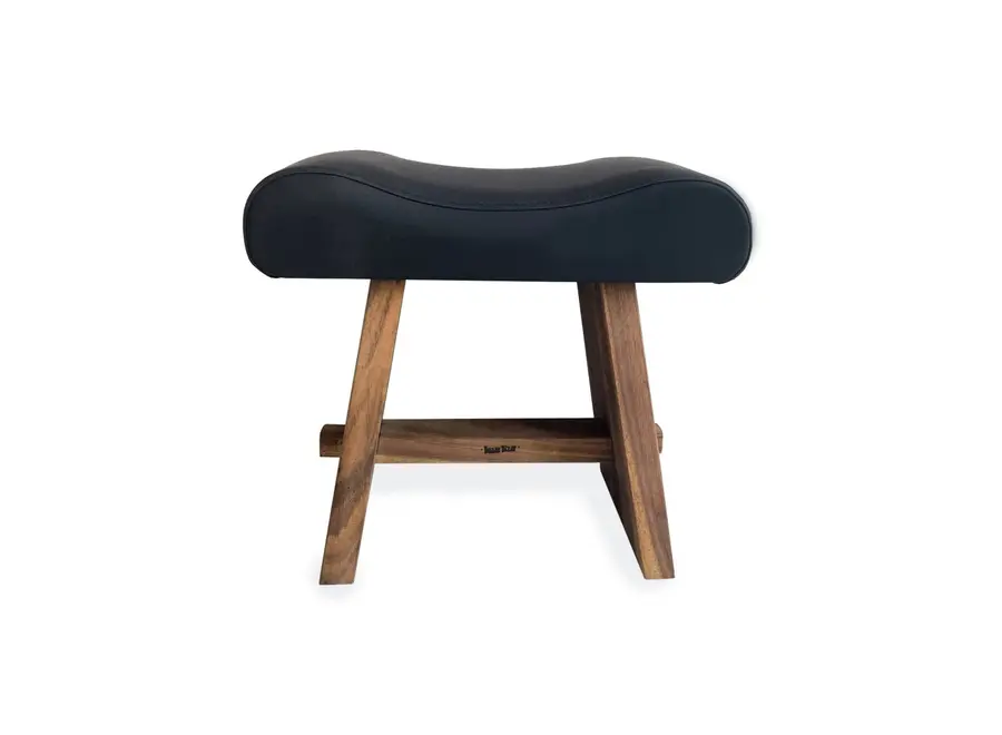 Novelda Woodland Stool - Matte Leather Stool