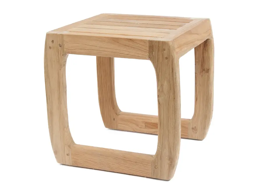 Symi Teak Stool - Reclaimed Teak Stool