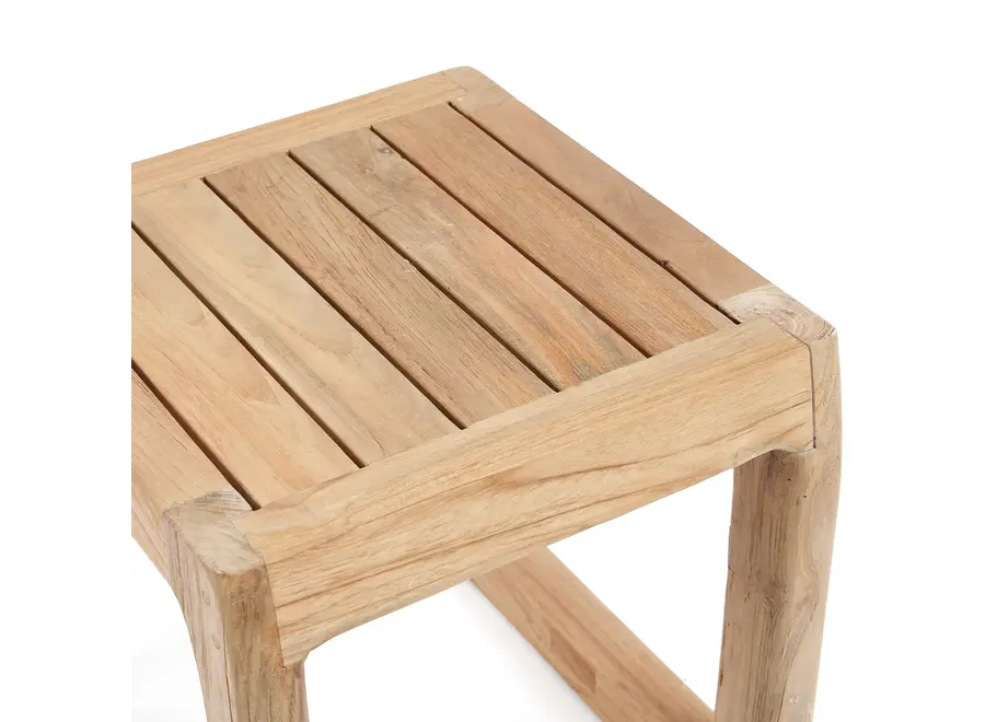 Symi Teak Stool - Reclaimed Teak Stool
