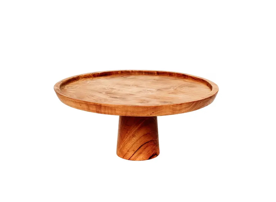 Frigiliana Sweet Plate - Teak Wood Cake Plate