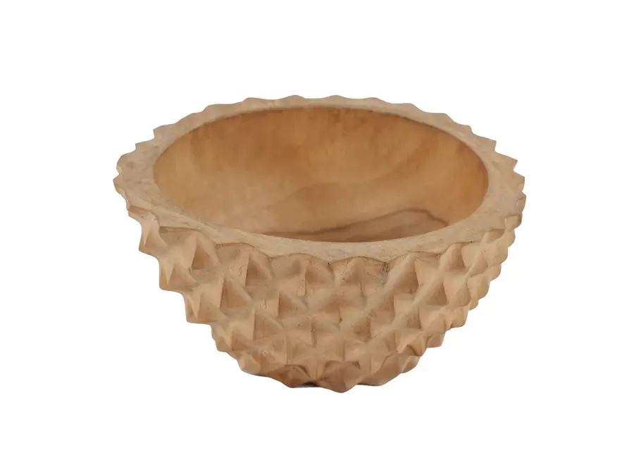 Cabo de Gata Durian Charm Bowl - Teak Wood Serving Dish