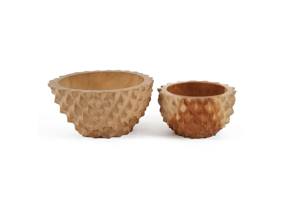 Cabo de Gata Durian Charm Bowl - Teak Wood Serving Dish