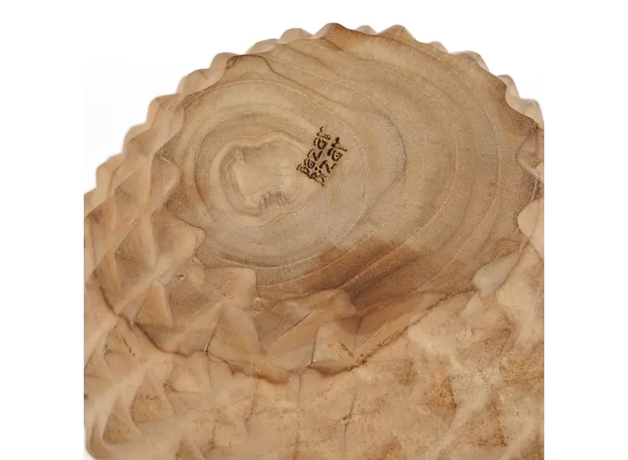 Cabo de Gata Durian Charm Bowl - Teak Wood Serving Dish
