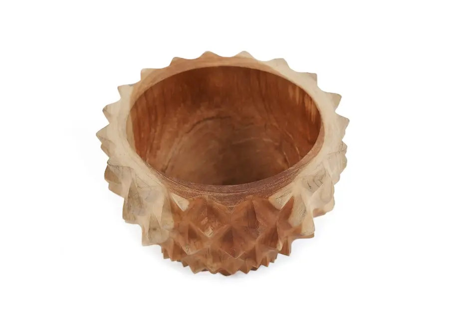 Albufera Durian Essence Bowl - Teak Wood Fruit Bowl