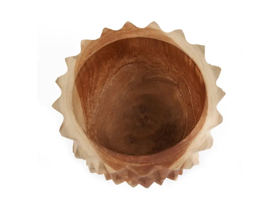Albufera Durian Essence Bowl - Teak Wood Fruit Bowl