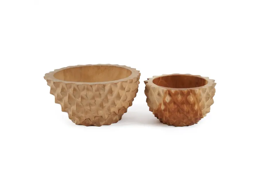 Albufera Durian Essence Bowl - Teak Wood Fruit Bowl