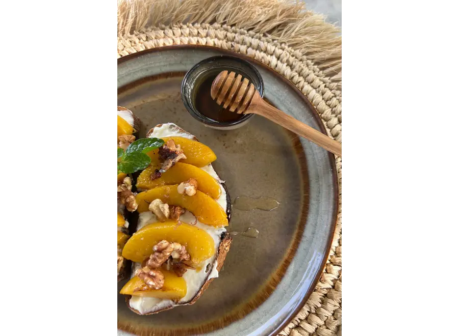 Ronda Deluxe Honey Dipper - Teak Root Honey Roller