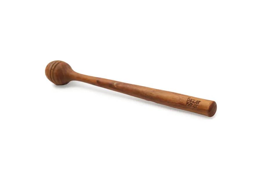 Ronda Deluxe Honey Dipper - Teak Root Honey Roller