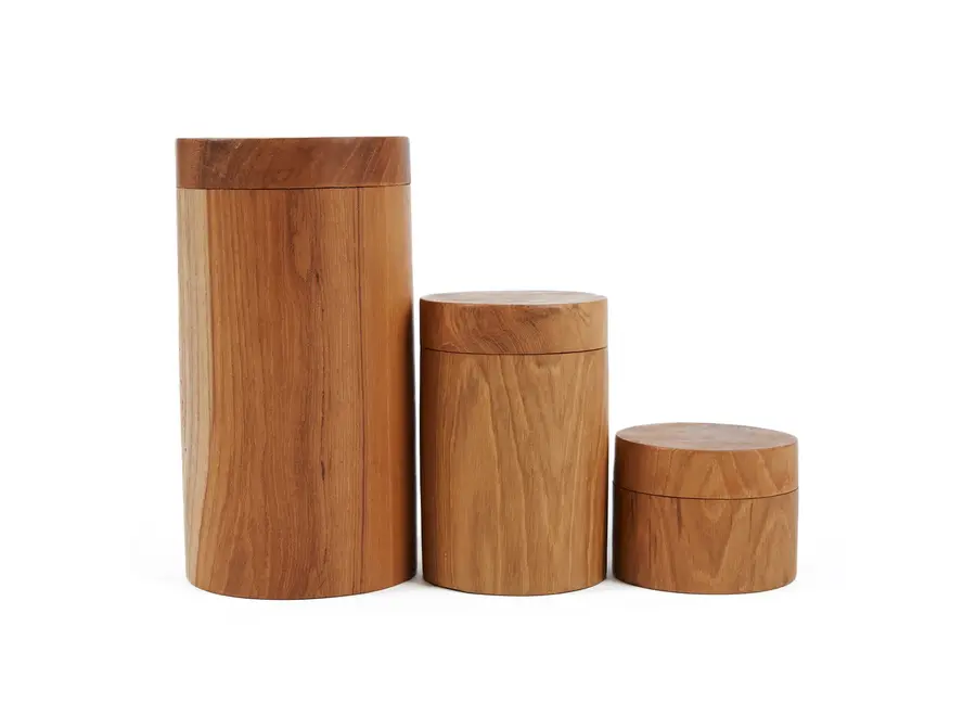 Cazorla Artistic Teak Root Jars - Storage Jars