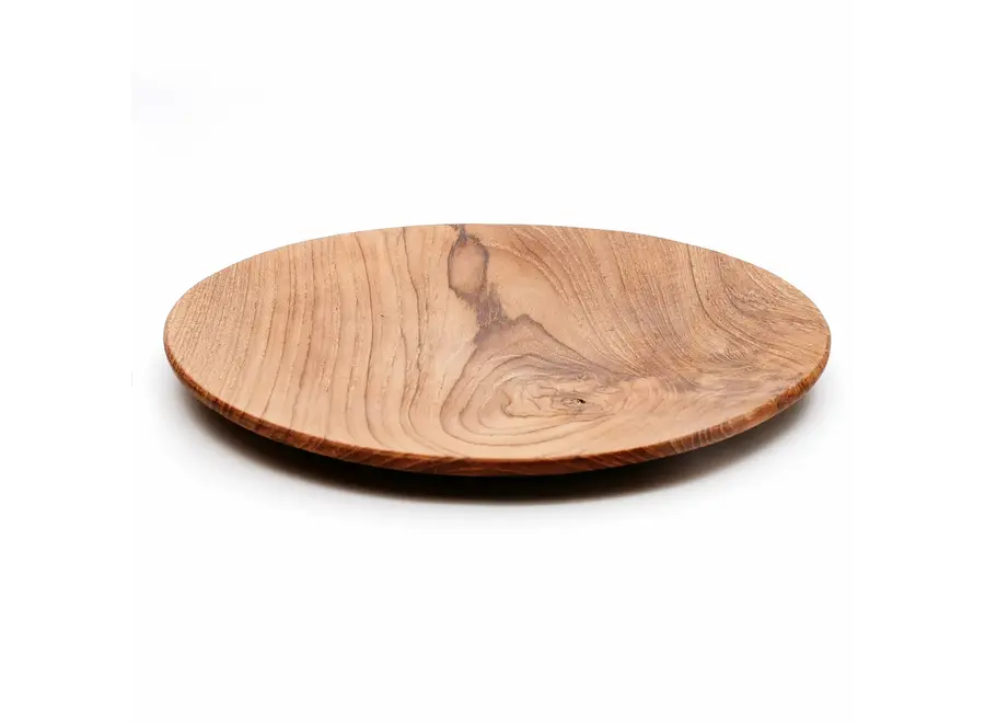 Cazorla Wood Charm Plate - Teak Wood Serving Plate