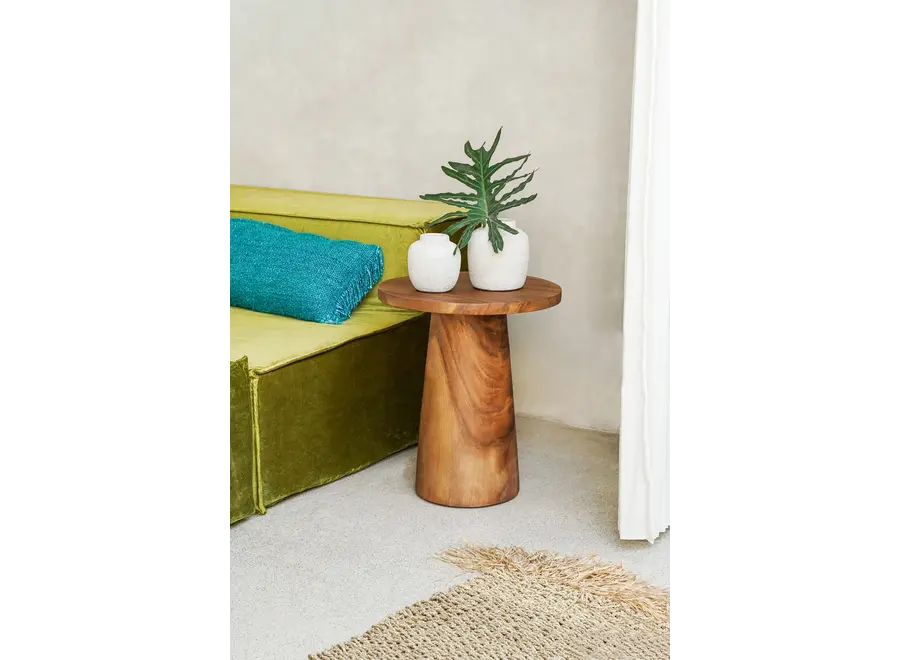Las Médulas Characteristic Side Table - Munggur Wood Side Table
