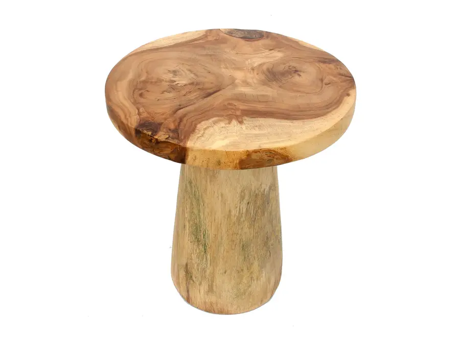 Las Médulas Characteristic Side Table - Munggur Wood Side Table