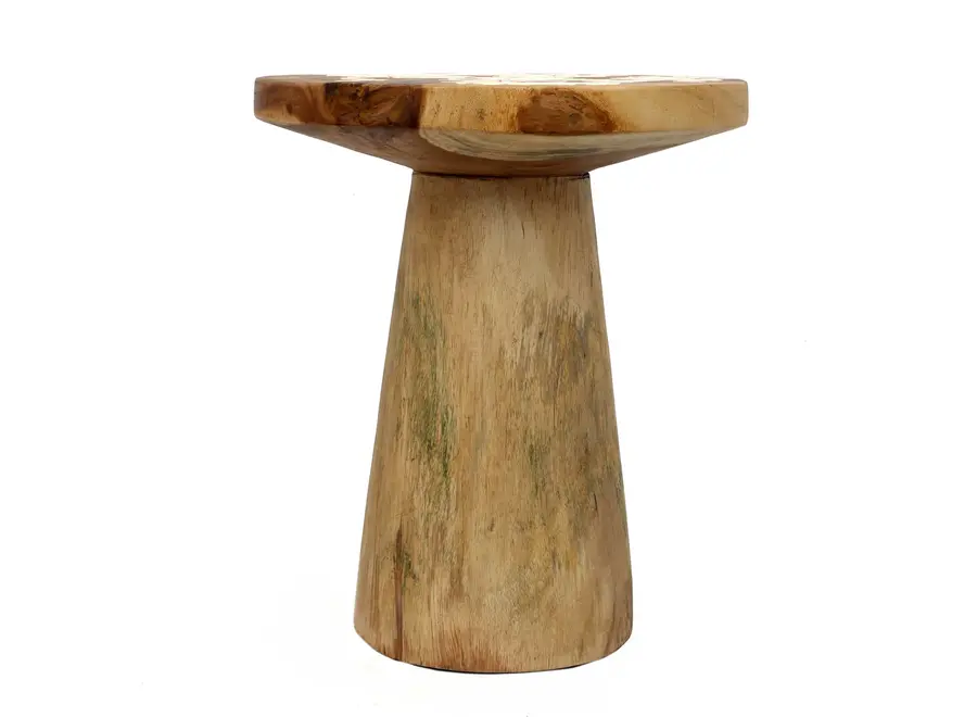 Las Médulas Characteristic Side Table - Munggur Wood Side Table