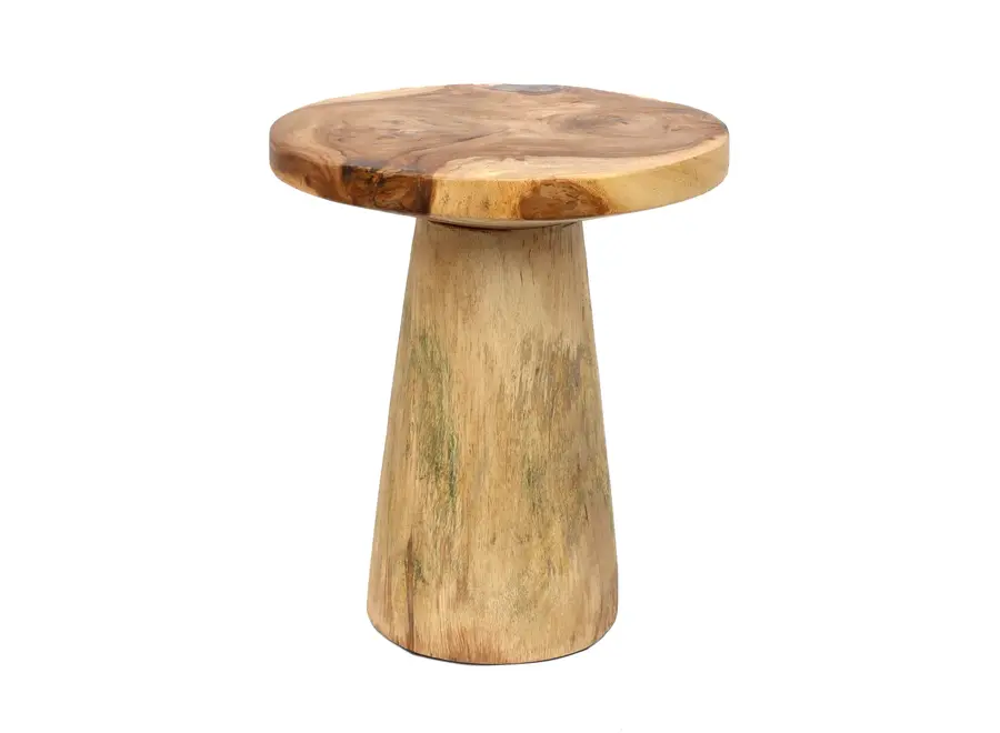 Las Médulas Characteristic Side Table - Munggur Wood Side Table