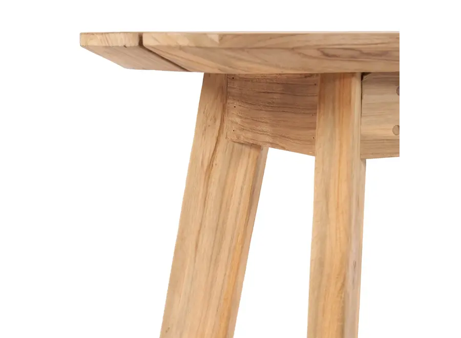 Zahara de la Sierra Round Bench - Teak Wood Bench