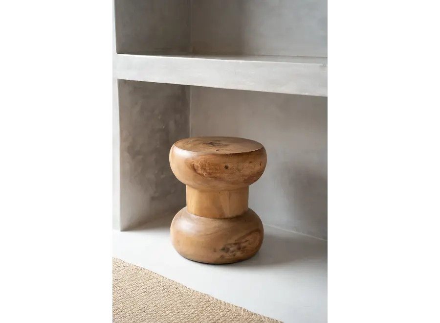 Wayra Suar Wood Stool - Suar Wood Stool