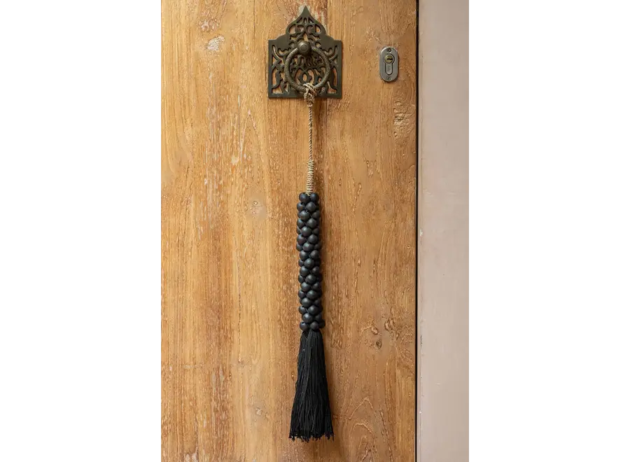 Almuñécar Bohemian Tassel - Cotton and Wood Ornament