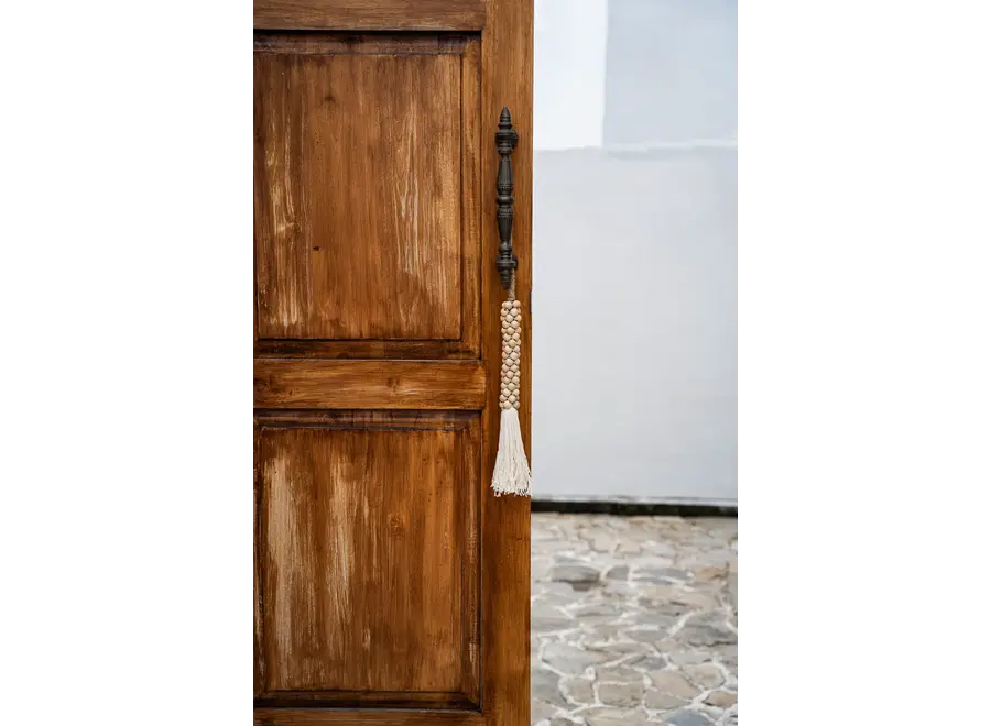 Calpe Bohemian Tassel - Cotton and Wood Decor