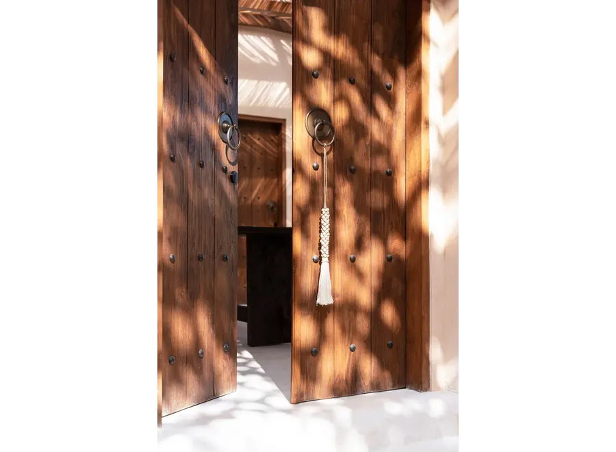 Calpe Bohemian Tassel - Cotton and Wood Decor