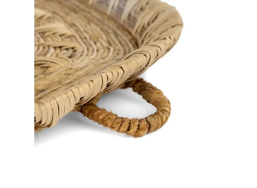 Salamanca Banana Leaf and Rattan Artwork