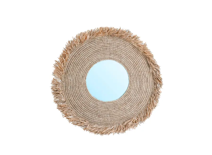 Ronda Raffia Mirror - Raffia Mirror