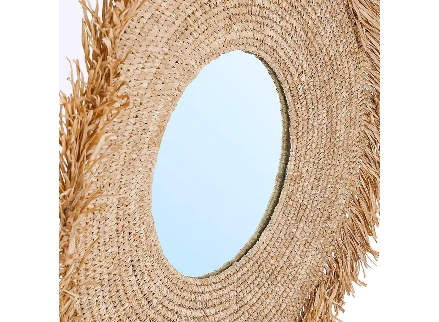 Ronda Raffia Mirror - Raffia Mirror