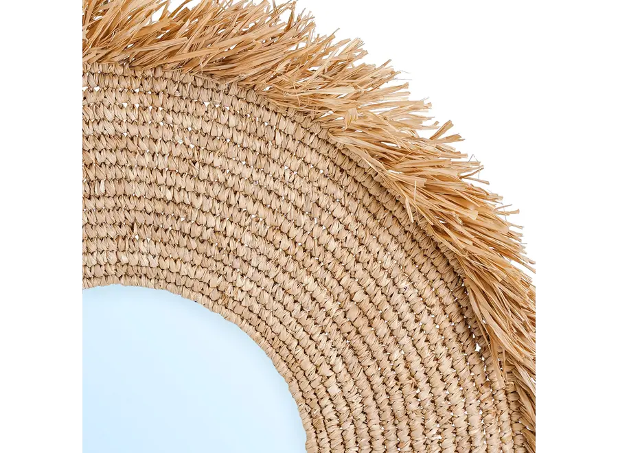 Ronda Raffia Mirror - Raffia Mirror