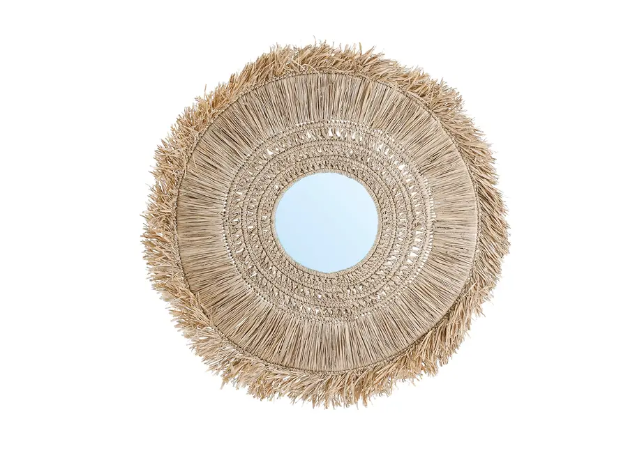 Alhambra Coast Mirror - Raffia Mirror