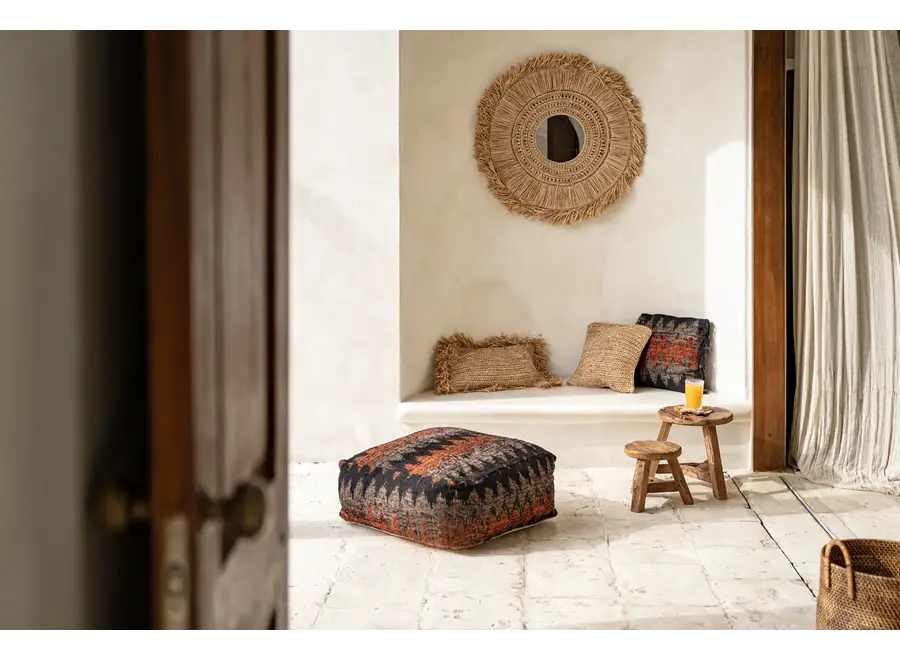 Alhambra Coast Mirror - Raffia Mirror