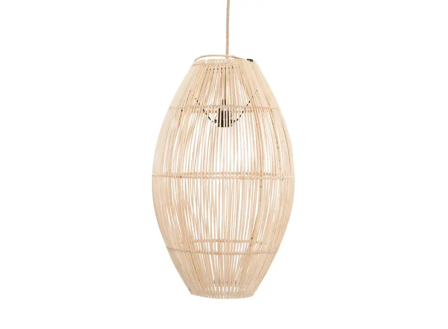 Trujillo Rattan Pendant - Cylinder Lamp