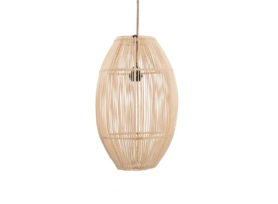 Trujillo Rattan Pendant - Cylinder Lamp