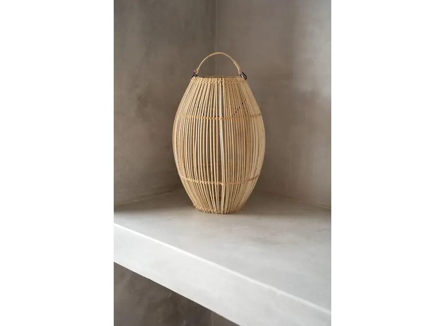 Trujillo Rattan Pendant - Cylinder Lamp