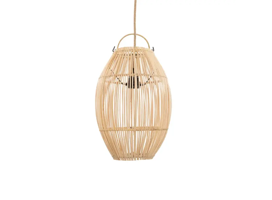 Trujillo Rattan Pendant - Cylinder Lamp