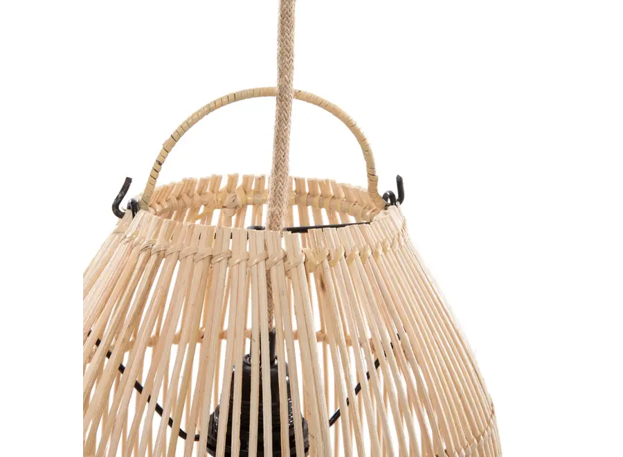Trujillo Rattan Pendant - Cylinder Lamp