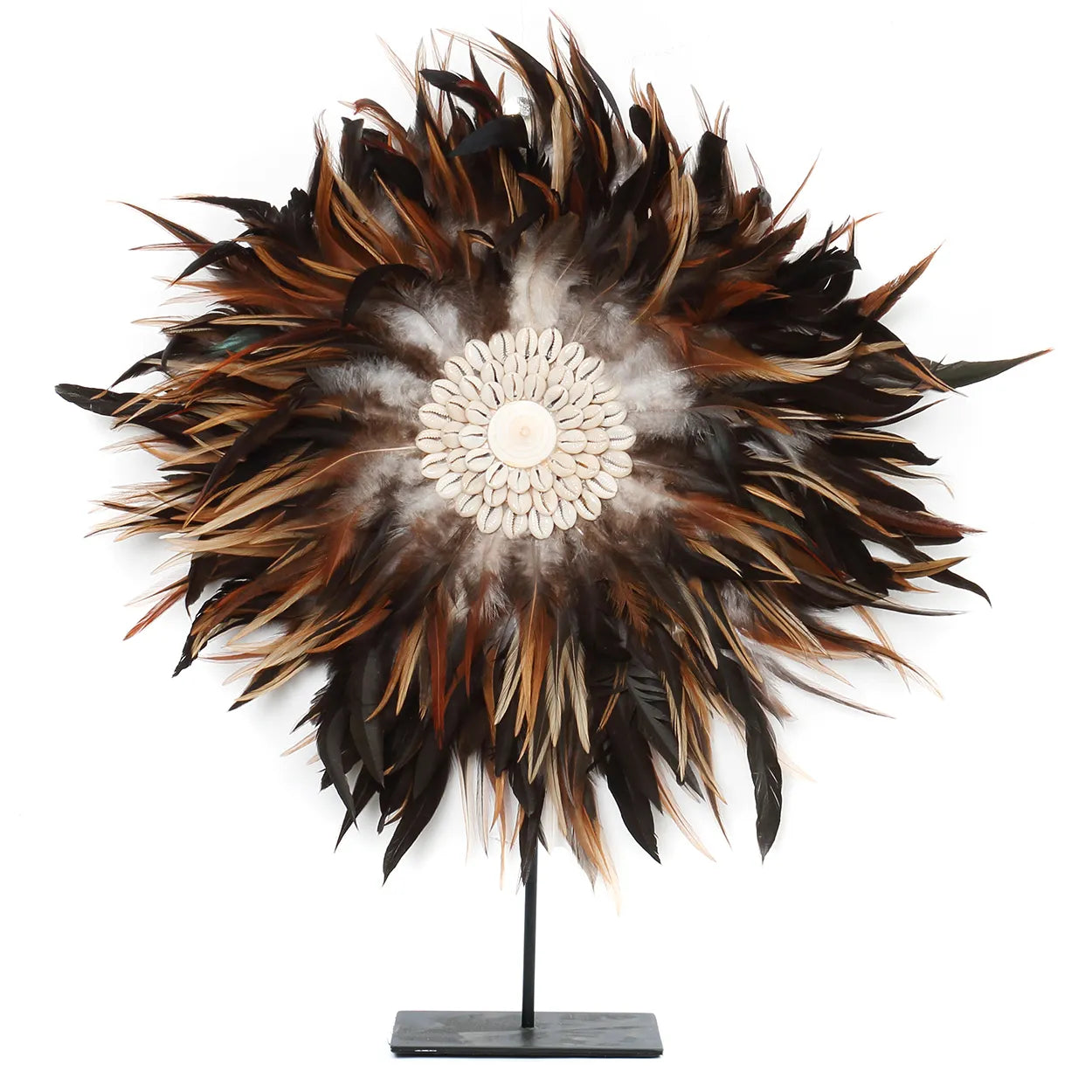 Cazorla Bohemian Display - Feather & Shell Decor
