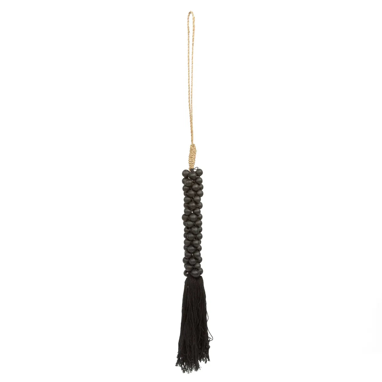 Almuñécar Bohemian Tassel - Cotton and Wood Ornament