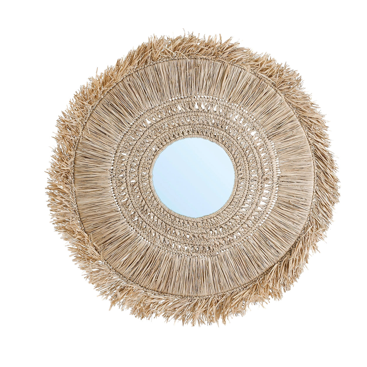 Alhambra Coast Mirror - Raffia Mirror