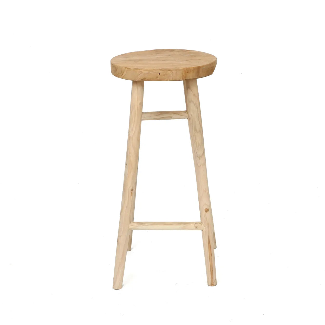 Kedut Garden Stool - Teak Wood Garden Stool