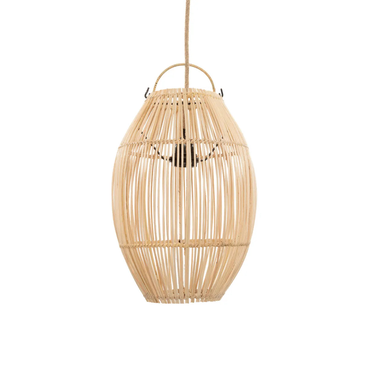 Trujillo Rattan Pendant - Cylinder Lamp