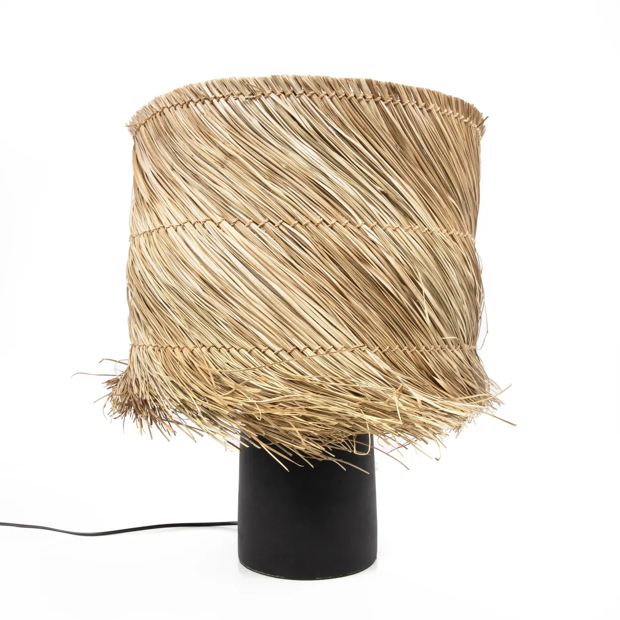 Lekeitio Playful Table Lamp - Sisal Fringe Table Lamp